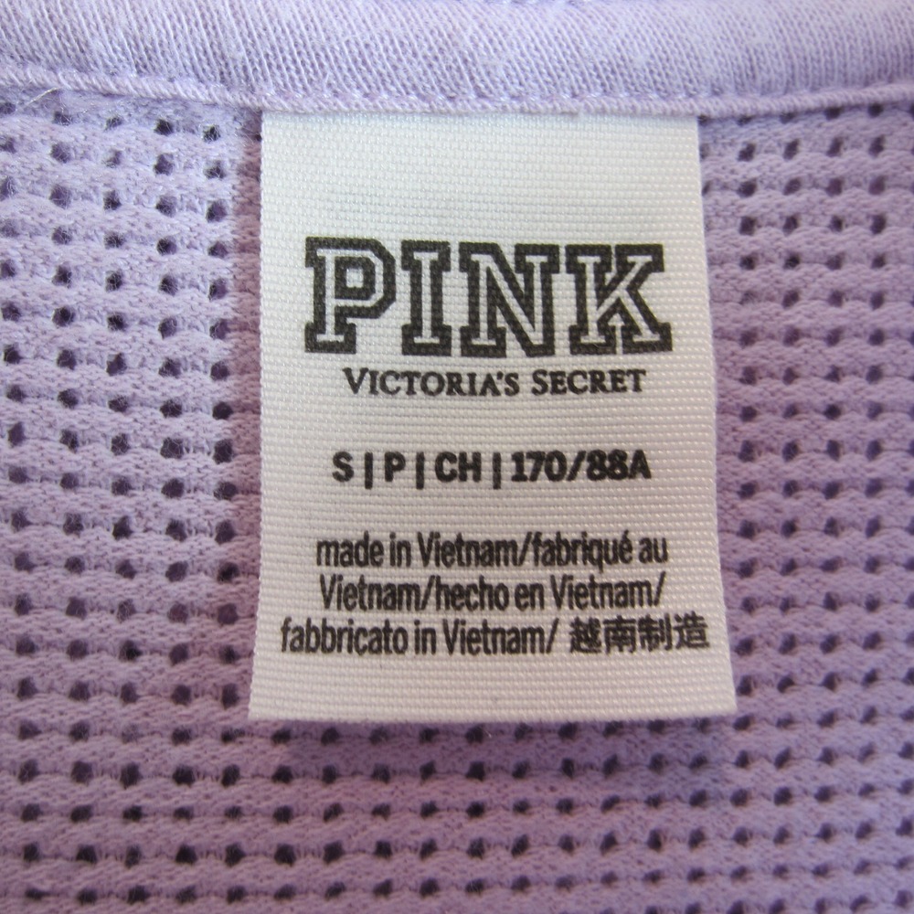 Victoria's Secret Pink Mesh Hoodie Cropped  Small Lightweight flaws - Picture 5 of 7